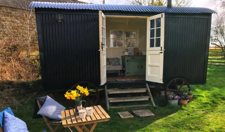 Rekindling the Past with Modern Comfort: Bluebell Shepherd Huts